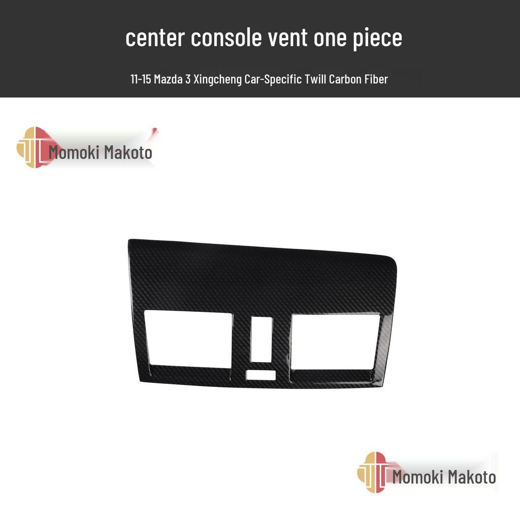 Mazda 3 (2011-2015) Karbonfaser-Innenausstattungssatz: Lenkrad-, Lüftungsschlitz-, Türgriffmodifikationen
