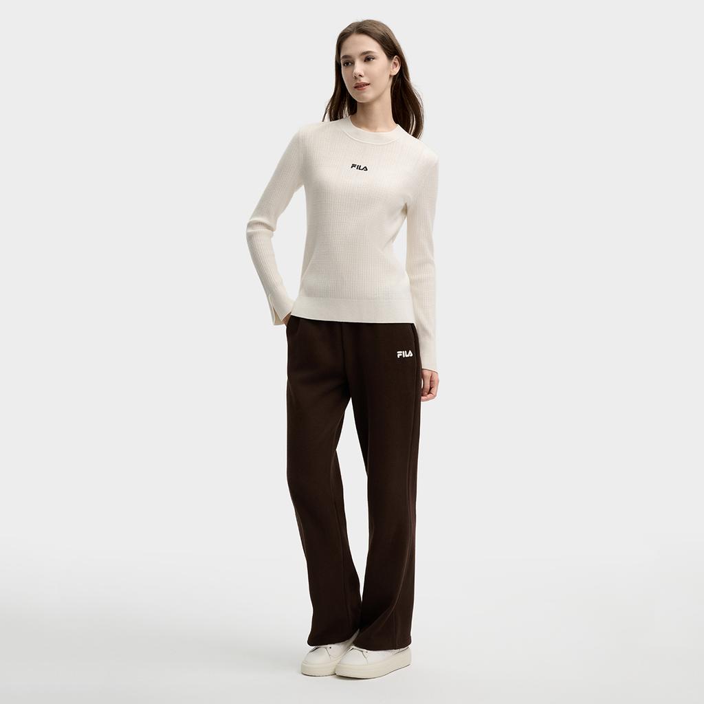 New FILA MODERN HERITAGE Casual Pants Women's Dark Rock Umber F11W518603F-BN