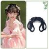 Headdress Girls Chinese Chignon Black Princess Hair Bun Cosplay Wig Integrated Hair Bun  for Kids