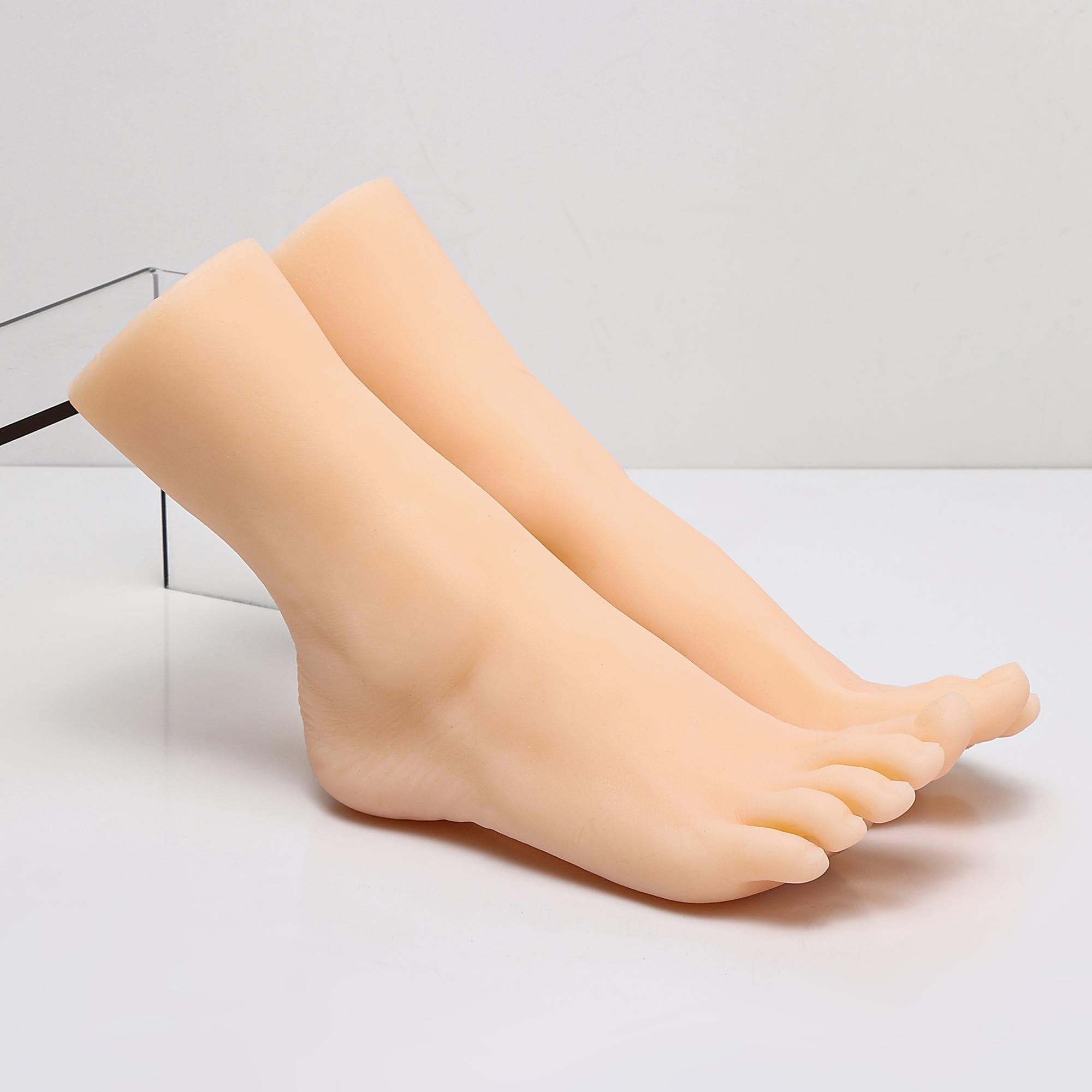 

Силиконовые ноги-манекены фетиш модель женской стопы искусственный дисплей для нейл-арта кисточка косточка лодыжка манекен человеческий медицинский 3604