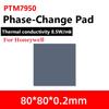 Honeywell- PTM7950 Podkładka termiczna 8,5 W/mk Silikonowa podkładka z fazą przewodzącą do procesora laptopa, procesora graficznego, pasty termoprzewodzącej, smaru chłodzącego