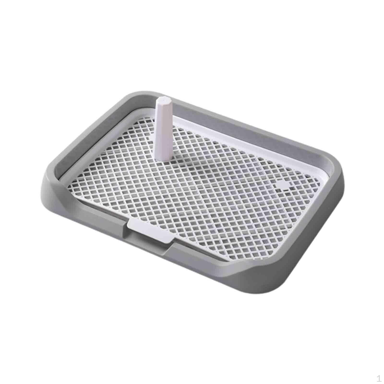 

Туалетный лоток для туалета для собак, съемный 18,11x13,78x1,97 дюйма, тренажер для туалета для домашних животных в помещении серый