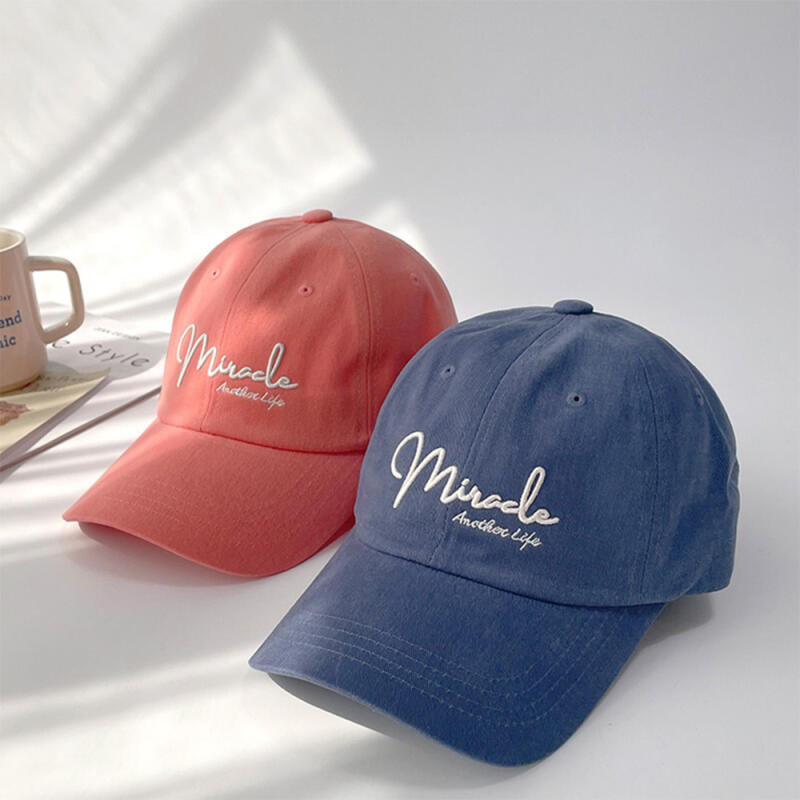 Women s and Men s Lettering Embroidery Colorway Fall Hat C7210_Coral Pink