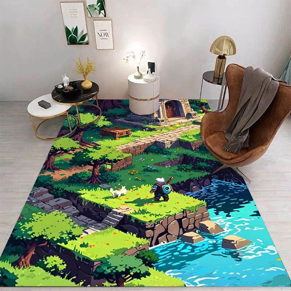 Sky Island Fantasy Area Rug Non-Slip Washable Mat for Living Room Bedroom Kitchen Sofa Table Balcony Home Decor Carpet