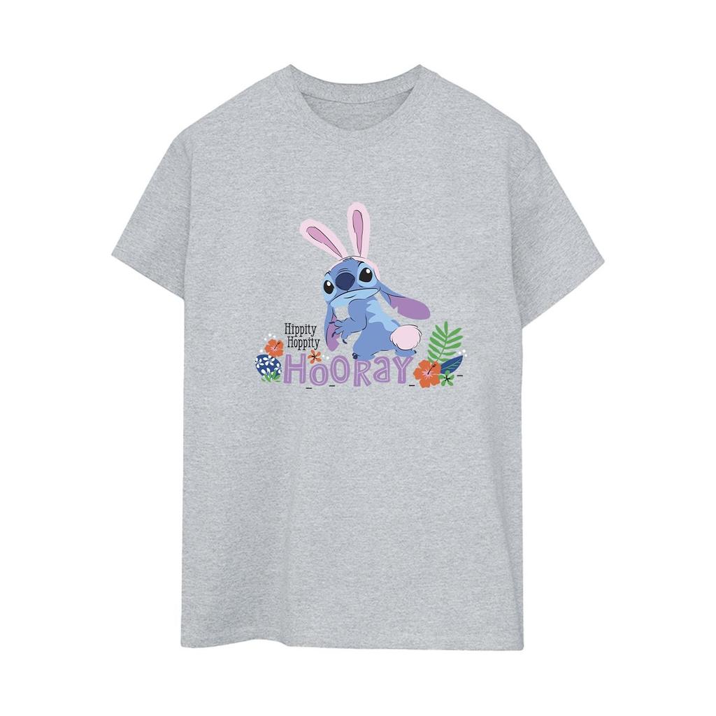 Disney Womens/Ladies Lilo & Stitch Hippity Hop Stitch Cotton Boyfriend T-Shirt