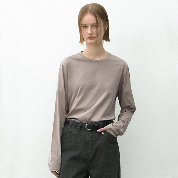 Atelier Nine Essential Silket Round Tee(T-7000) Beige/M