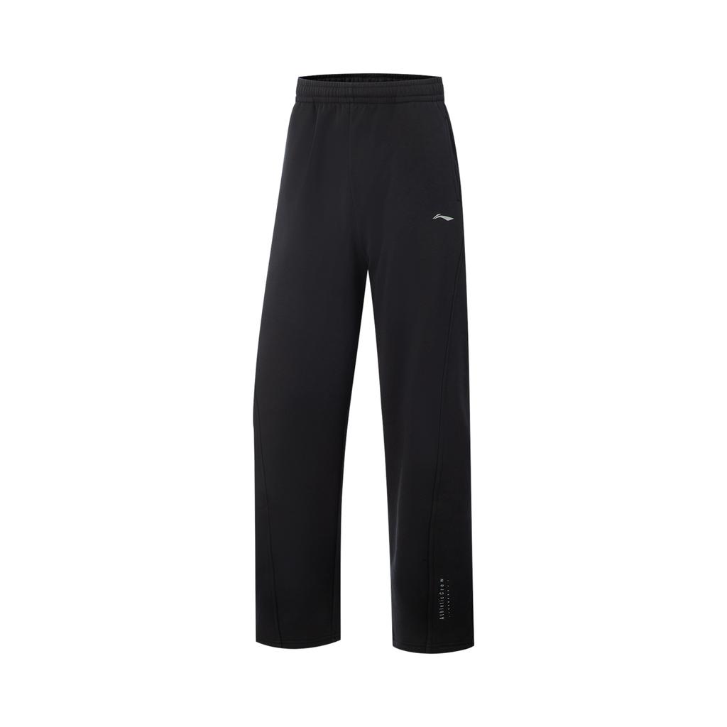 Li Ning Fitness Series Logo Stitching Elastic Drawstring Knitted Sports Pants Women pants AKLVE16-1