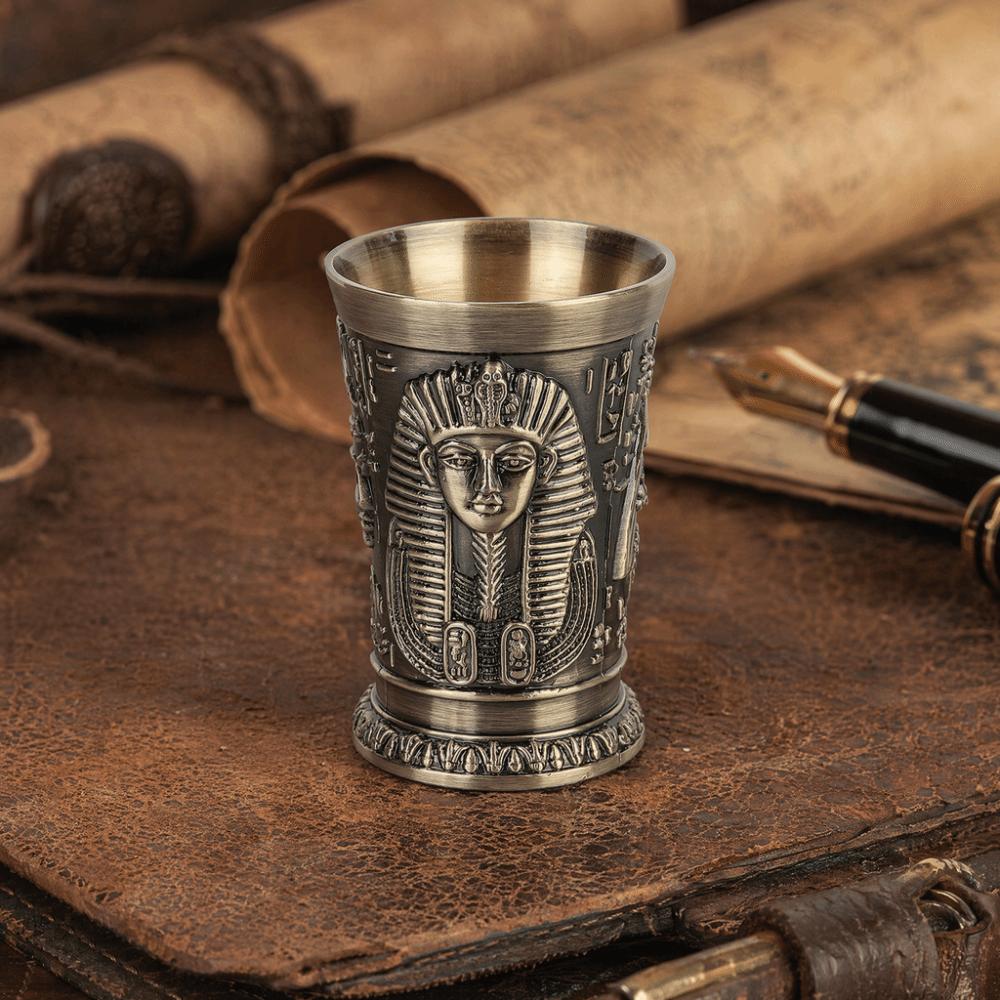 Metal Metal Wine Cup Mini Embossed Mini Cup Wine Glasses Egypt Style Goblet Wedding Celebration