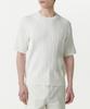 MUSINSA STANDARD Cable Crew Neck Short Sleeve Knit [Ivory]