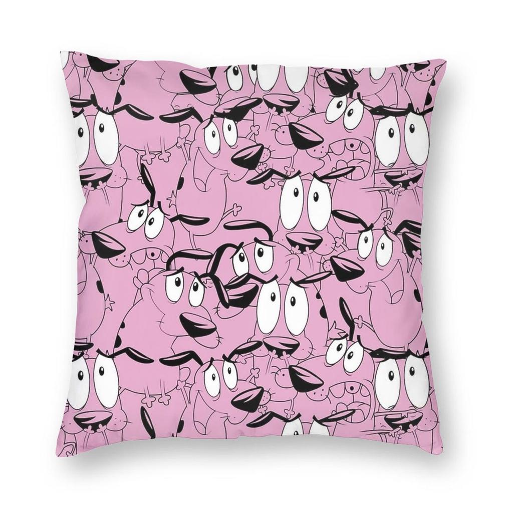 CCourages Cowardly Dog Cereal Box Pillowcase Soft Cushion Cover Decorative Throw Pillow Case Cover Home Drop Shipping cm