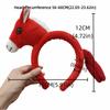 Unisex Sweet Mascot Headband Soft Horse Hair Hoop New Year Cartoon Pony Headpiece Photo Props