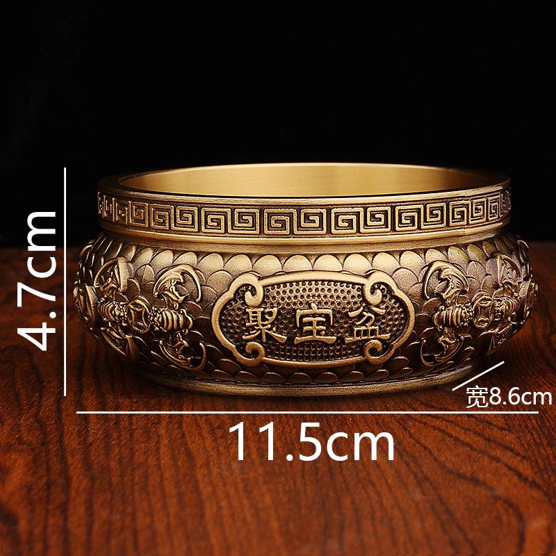 Tangteng Copper Art Brass Pisces Cornucopia for Incense Burner Metal Crafts Pure Copper