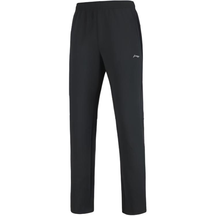 

Женские трикотажные спортивные брюки Li Ning Training Series с однотонным логотипом, прямые, черные AKLSE30-1 XL