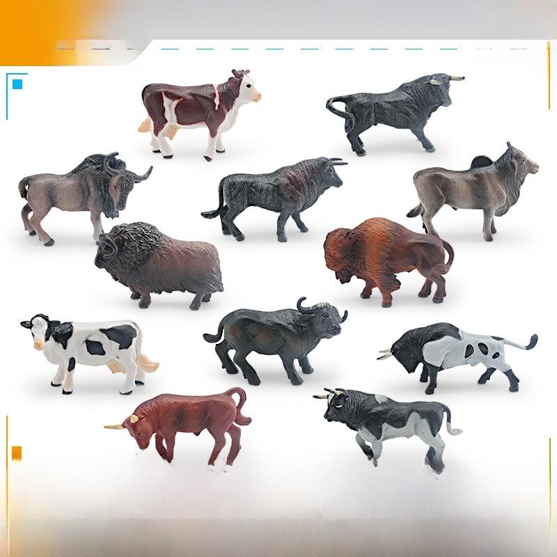 Baby Cow Pvc Animal Figures Collection For Kids Learning And Creative Play
