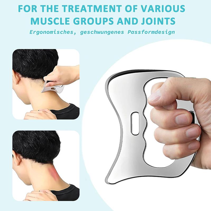For Body Slimming Scraping Board Muscle Massage Relaxation Stainless Steel Gua Sha Stick Deep Tissue Relax Cellulite Massager