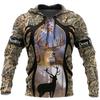 Fashion Deer Hunting Camo Hoodie Cool Slim Jacket Costume Coat 3d Sweatshirts Animal Men Women Casual Christmas Hoodie Tops