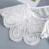 Summer Dress Fake Collars for Women Hollow Out Floral Embroidered Detachable Collar Cotton Polyester False Collar Accessories