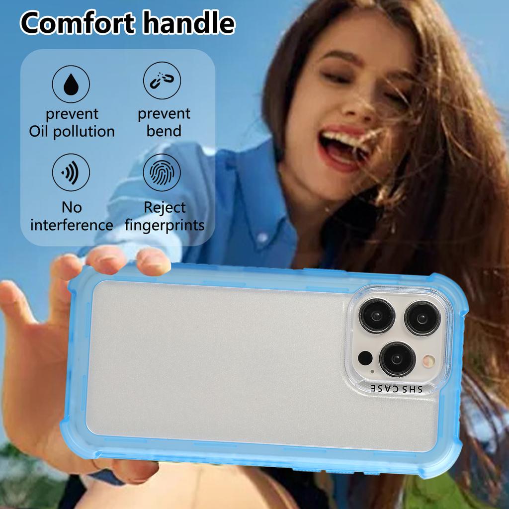 Für iPhone 15 Pro Max Hülle TPU+PC Sturzsichere Matte Handyhülle