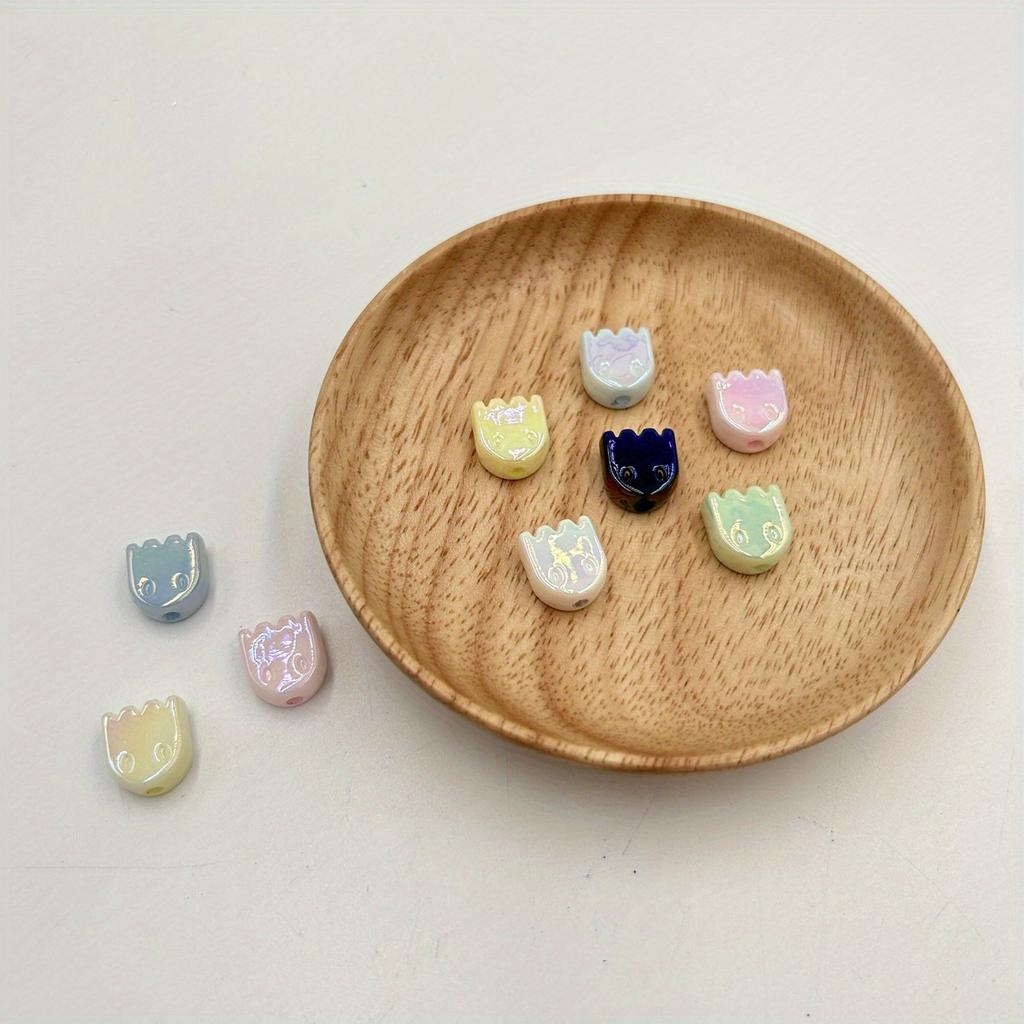 20 Stück Acryl-Geisterperlen für selbstgemachten Schmuck, Armbänder und Perlenstifte – verschiedene Farben