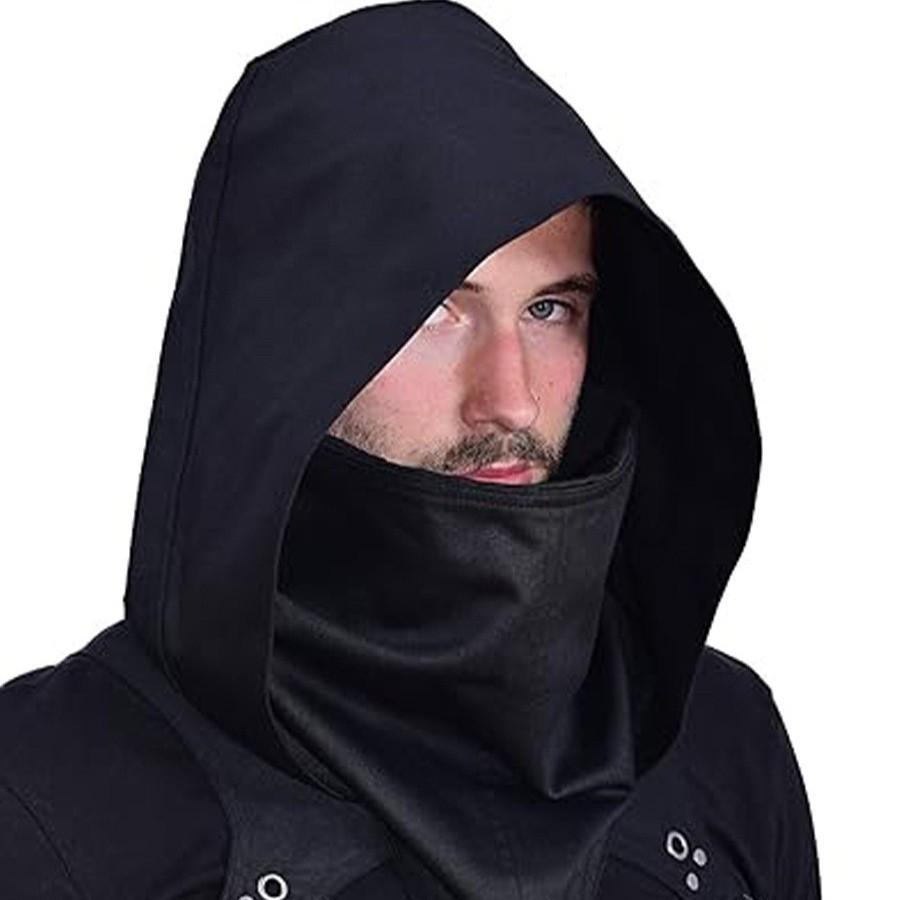 Cyberpunk Hooded Cloak for Halloween & Medieval Role-Play