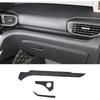 Car Accessories Fit for Ford Explorer 2020 2021 2022 2023 2024 Interior Middle Console Dashboard Strip Trim Cover (Carbon Fiber Style) ABS 3 PCS