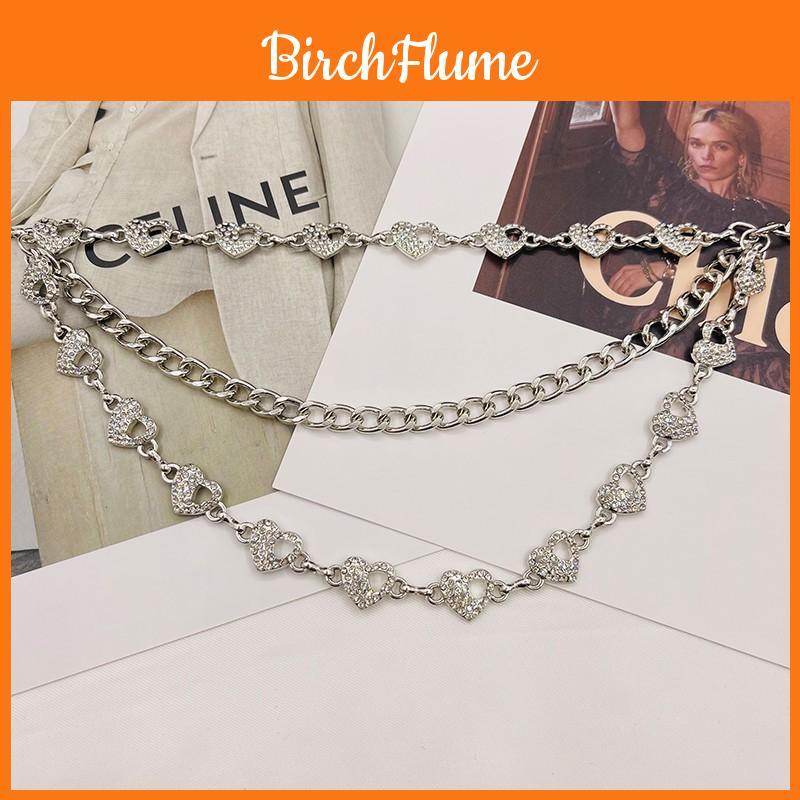 Heartshaped Waist Chain For Women With Water Diamond Embellishments Elegant Jewelry Accessory For Summer And Winter