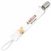 Planetee Pacifier Clip for Name AMELIA Baby of Love Bee | Pacifier Clip Baby Shower Gift
