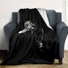 1pc 2PacHip Hop Blanket Soft Lightweight All Season Multi Purpose Throw for Sofa, Bed, Office & Picnics, French Style with Iconic Album Art & Quotes