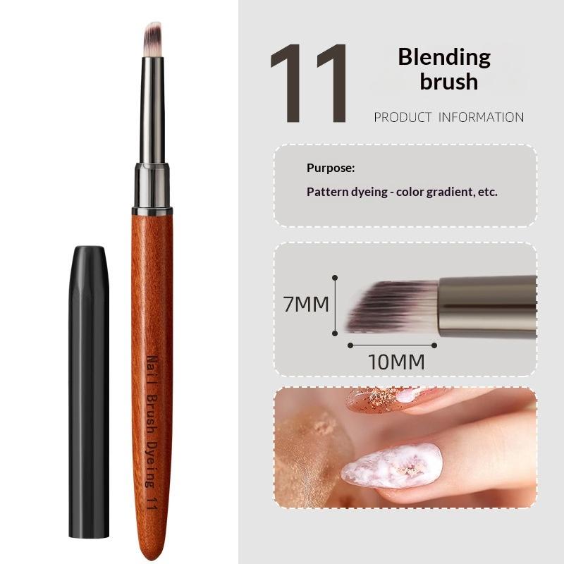 Nail Art Liner Brush Detail Brush Wood Handle Drawing Painting Pen UV Gel Extension Carving Pen Manicure Tool