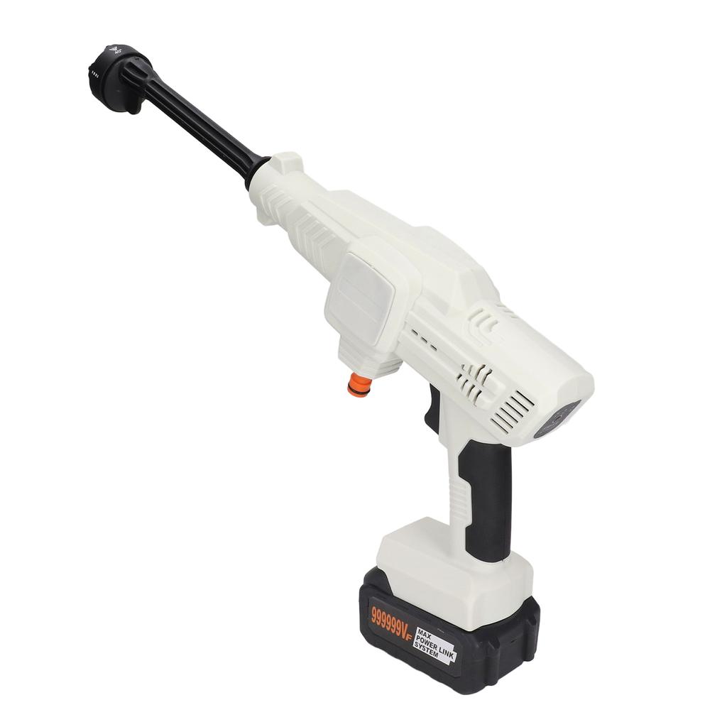 White Cordless Lithium Battery Car Washer High Pressure Cleaning Water Gun for BL1815 BL1520 BL1830 BL1840 US Plug