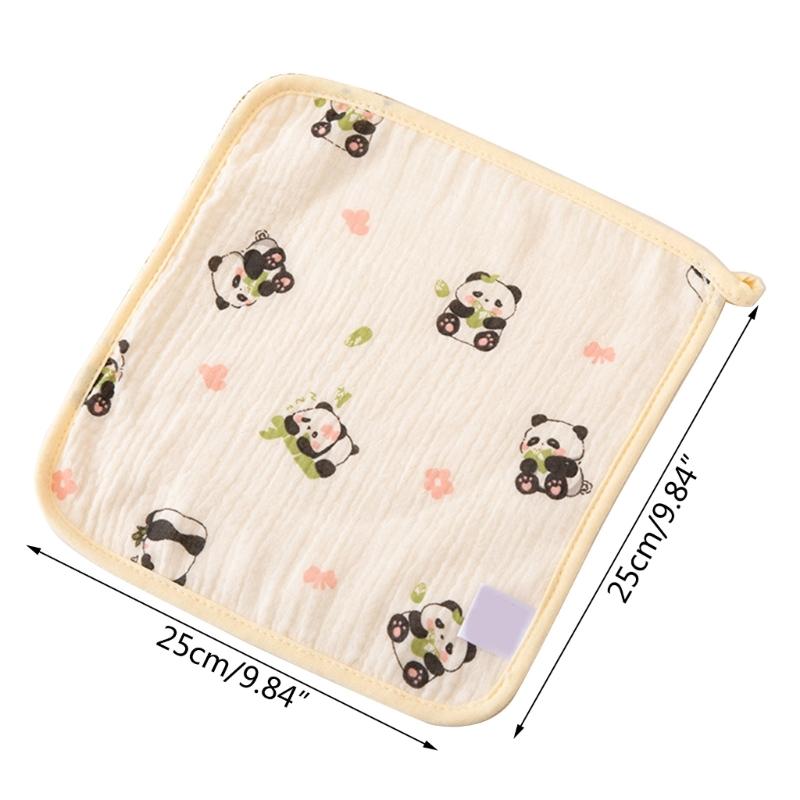 Cotton Washcloth Baby Square Face Towel for Delicate Skin Absorbent Newborns Bib Burping Cloth Hands Cleaning Towel