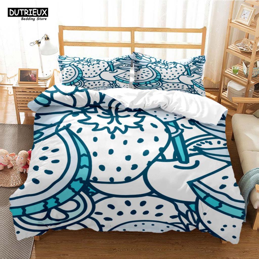 Cartoon Cute Print Digital Print Polyester Bedding Sets Child Kids Covers Boys Bed Linen Set For Teens Bedding Set