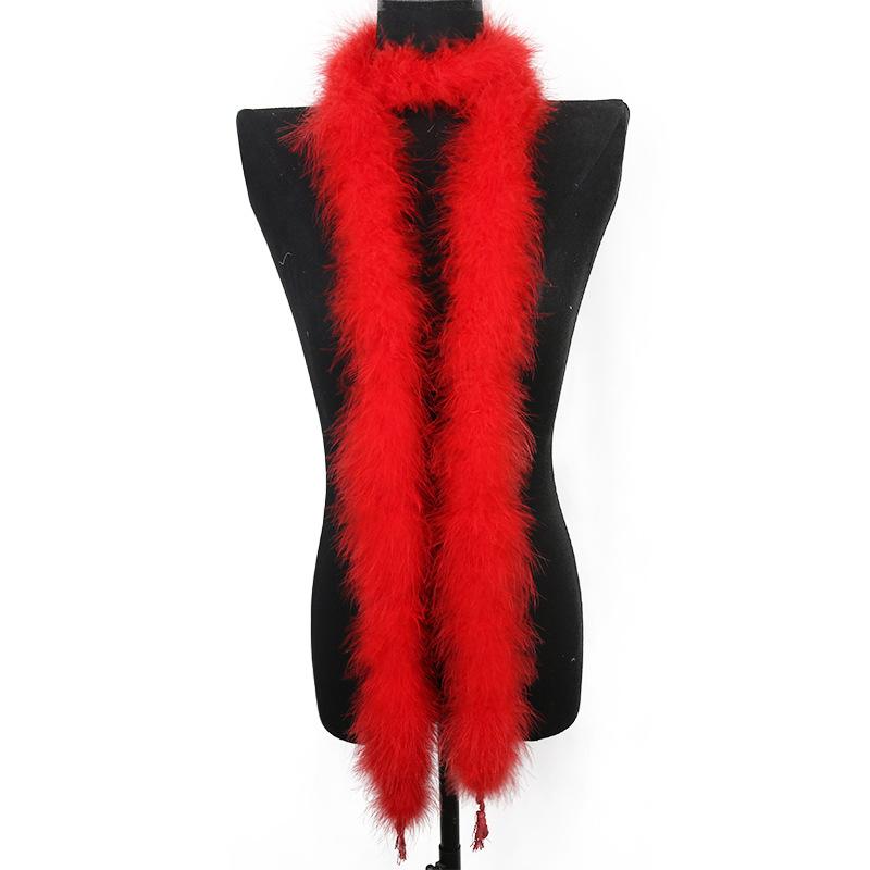 Thickened Encrypted Large Turkey Feather Strips Colored Top Scarves Stage Performance Costume Accessories