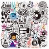 Cartoon Musical Note Stickers For Car Suitcase Skateboard Guitar Laptop Phone Notebook Diy Decor Waterproof Sticker Toys Gifts