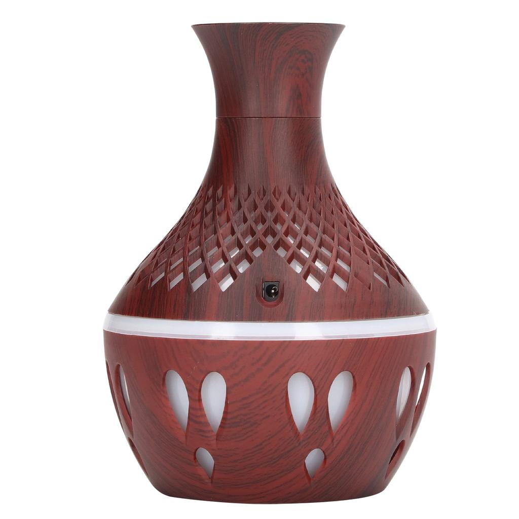 Aromatherapy Humidifier Silent Waterless Auto Off Wood Grain USB Aroma Diffuser Humidifier with