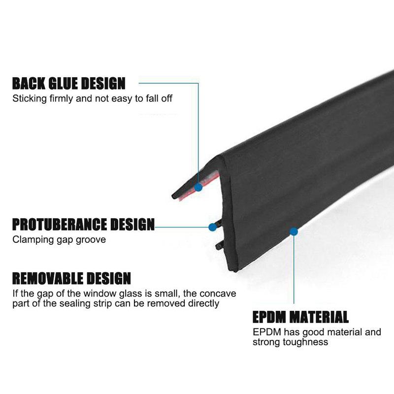 1/2/4m Auto-Fensterdichtungsleiste Auto V-Form Gummi Seitenfenster-Füllung Dichtungsstreifen Geräuschdämmung für Auto-Fensterheber
