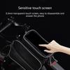 Large Capacity Waterproof Bicycles Front Top Tube Pouch Pannier Bike Phone Mount Holder Handlebar Bag with Touch Screens