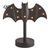 Witch Lantern Decoration Halloween Gothic Lantern, Resin Tabletop Decor with Warm Glow, Spooky Centerpiece Decorative for Shelf Desk