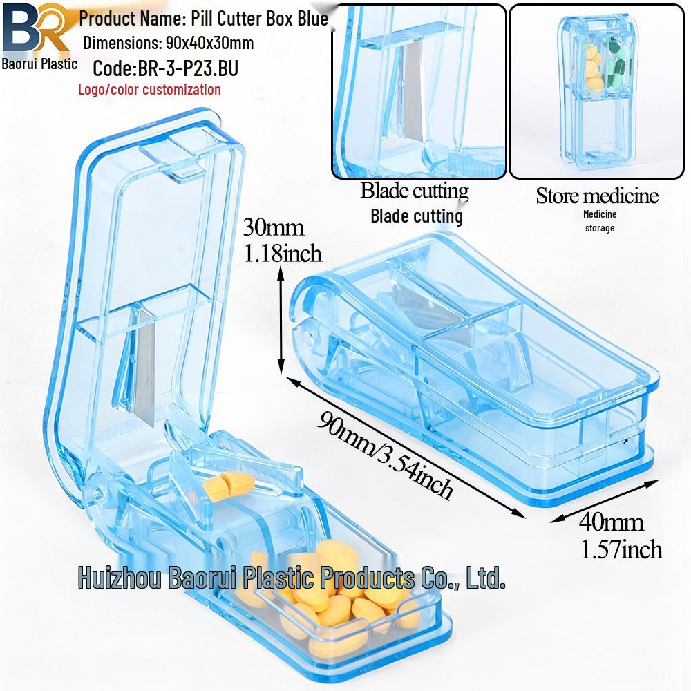 7-Day Round Petal Pill Box: Compact 7-Grid Medicine Organizer for Travel