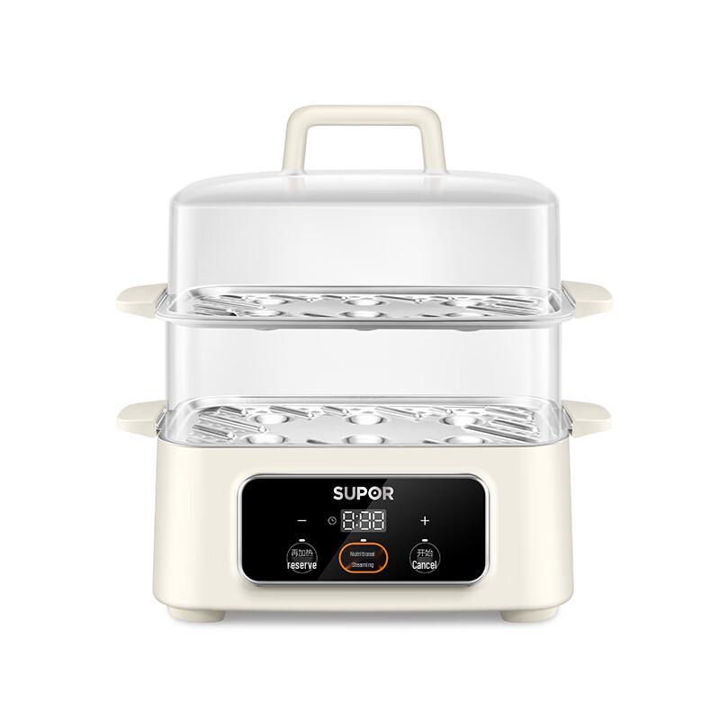 SUPOR Smart Double-Layer Egg Cooker & Electric Steamer CN plug (adapter included)