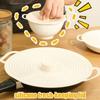 Dustproof Silicone Pot Lid with Handle, Anti-Spill Splash-Proof Sealing Fresh-Keeping Cover for Bowl, Microwave & Refrigerator