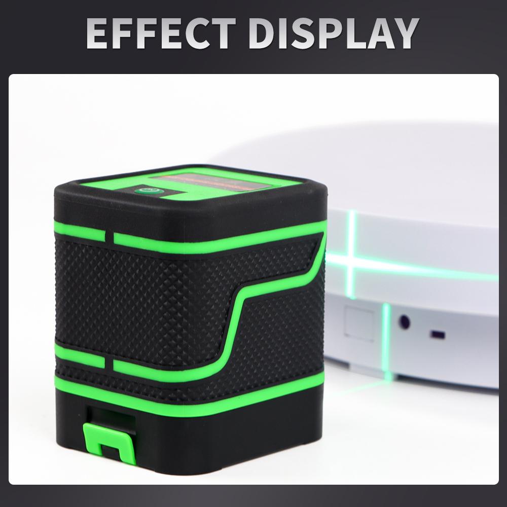 vr Rechargeable 2 Lines Vertical Horizontal Line Cross Green Light Level Tools