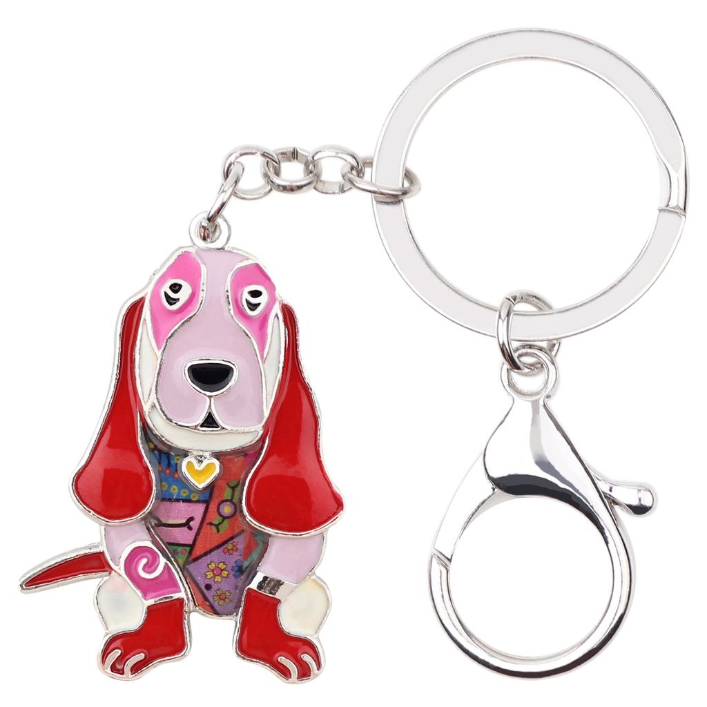 Acrylic Cute Sitting Beagle Dog Pet KeyChains Ring For Women Purse Jewelry Gifts Acrylic Cute Sitting Beagle Dog Pet KeyChains Ring For Women Purse Jewelry Gifts