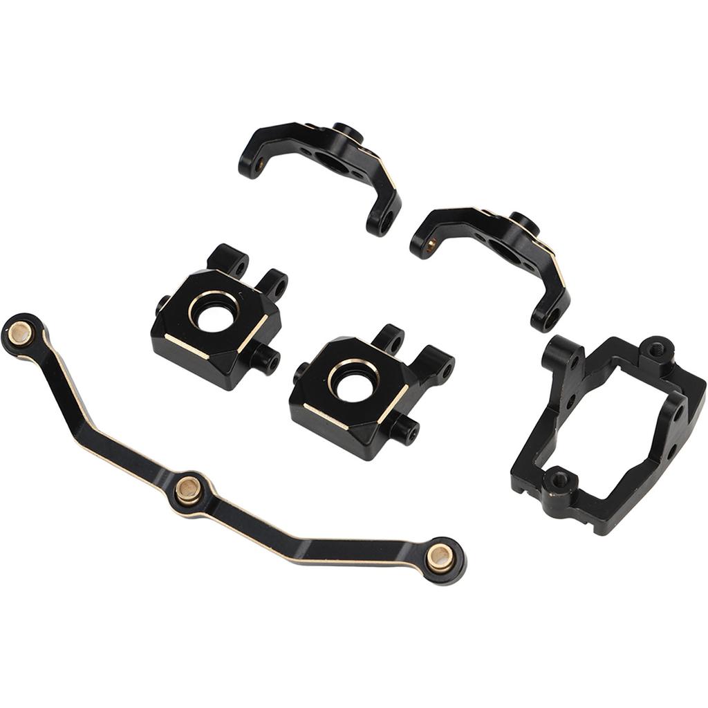 RC Steering Cup Kit Black Gold Brass Durable RC Steering Knuckle for Traxxas 118 TRX4M