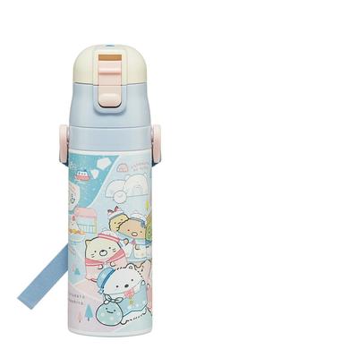 Skater Water Direct Sumikkogurashi Polar Bear Hometown Stainless Sports Water Children's Bottle, 470ml, Drinking, Design, Girls', Insulated, Steel,
