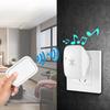 Campainha sem fio com plugue UE, comunicação residencial, música digital, campainha Dingdong, pager para idosos, controle remoto com energia autogerada