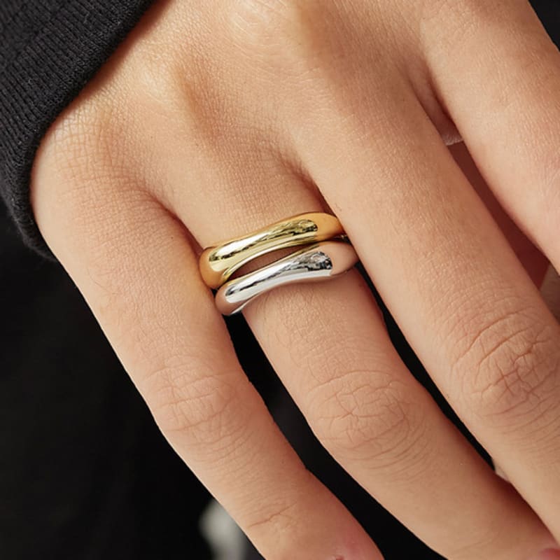 by hyeres [925 silver] Lips ring (Gold) BH7R53736Y9
