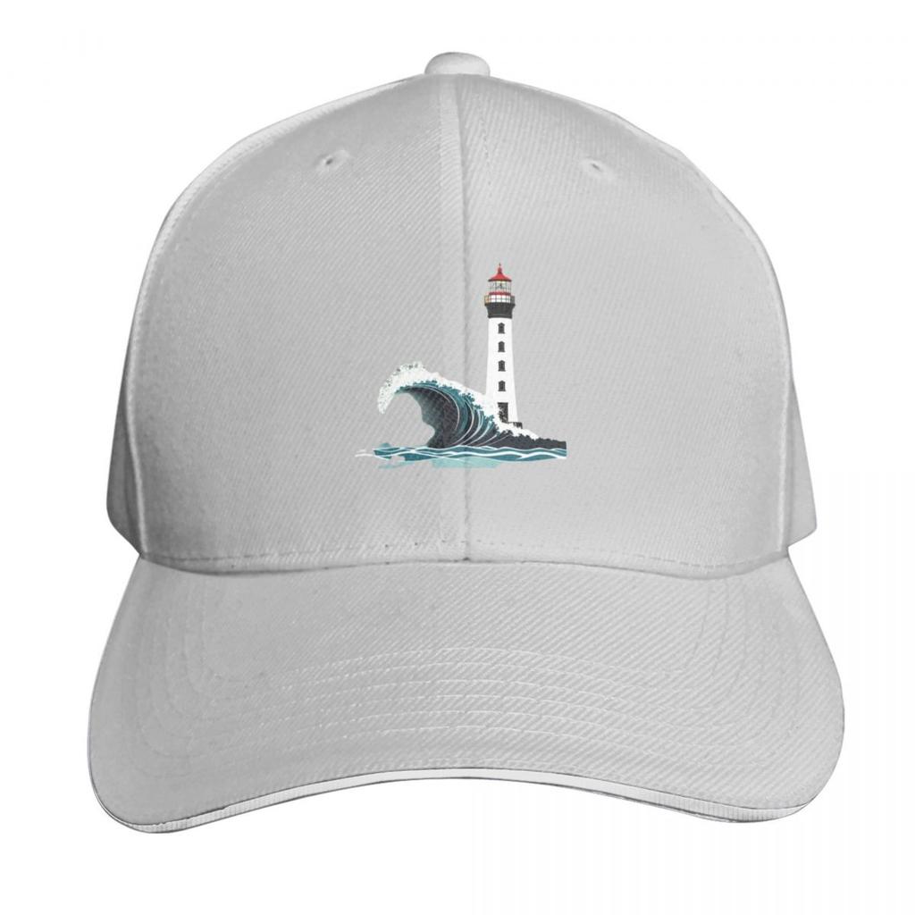 Minimalist Ocean Waves Lighthouse Baseball Cap Anime Hat Sports Cap New Hat Golf Cap Hats Unisex Womens