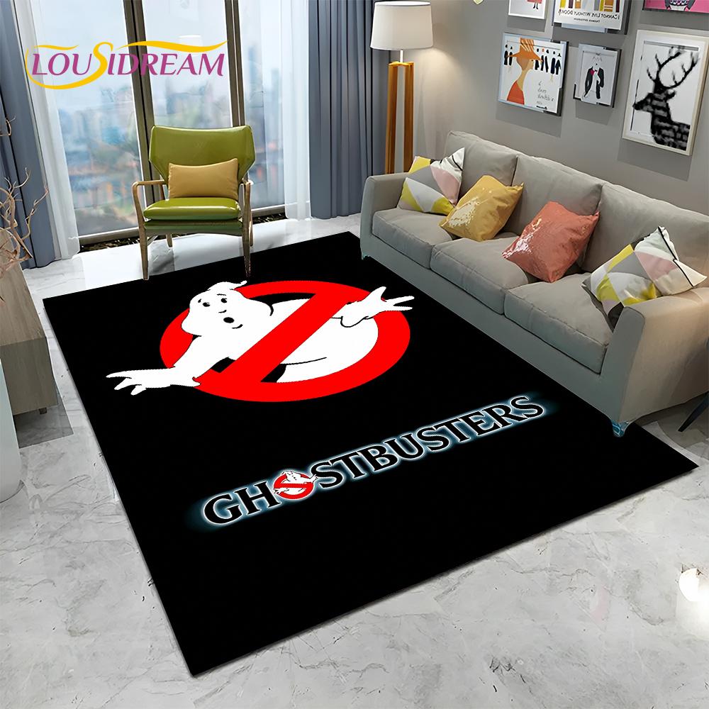 Horrorfilm G-Ghostbusters Cartoon Teppich für Zuhause Wohnzimmer Schlafzimmer Sofa Fußmatte Dekor, Kinder Teppich rutschfeste Bodenmatte