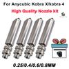 Nozzles For Anycubic Kobra X/kobra 4 Quick Swap Hotend Nozzle Hardened Steel 0.25/0.4/0.6/0.8mm Kobra X 3D Printer Part